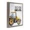 Stupell Industries Build Your Dreams Phrase Floater Framed Canvas Wall Art Design by Kim Allen